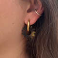 boucles d oreilles creoles soleil barcelone acier inoxydable