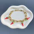 bracelet napoli piments acier inoxydable