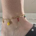 chaine de cheville personnalisable acier inoxydable