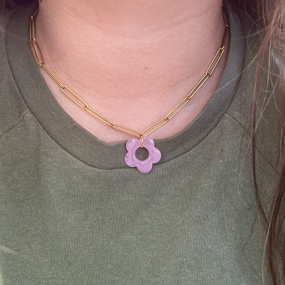collier nice acier inoxydable porté